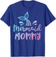 Mermaid Mommy Funny Women Mom Mama Family Matching Birthday Small T-Shirt - T-Shirt | Royal