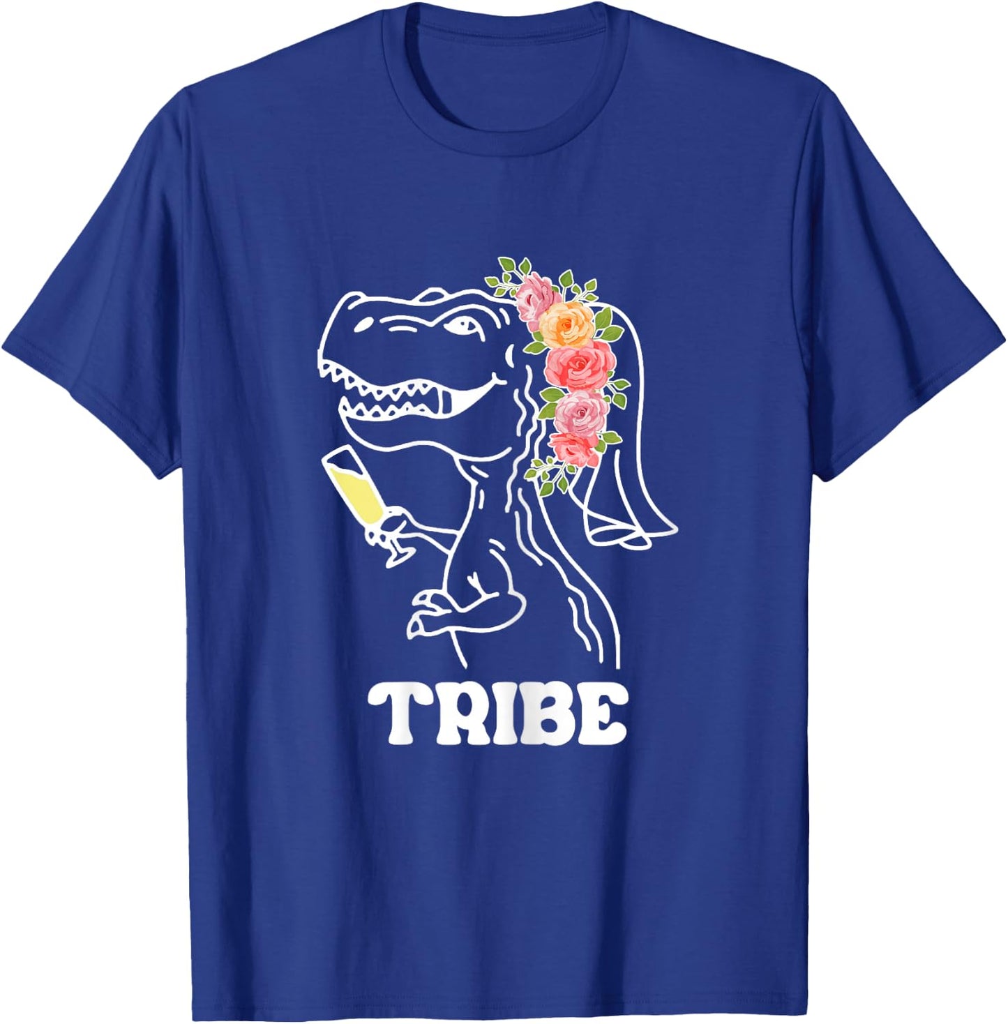Y0Zq Dinosaur Tribe Bridal Tribe Bridesmaids Bachelorette T-Shirt - T-Shirt | Royal