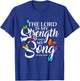 The Lord Is My Power and My Song Butterfly Art T-Shirt - T-Shirt | Royal