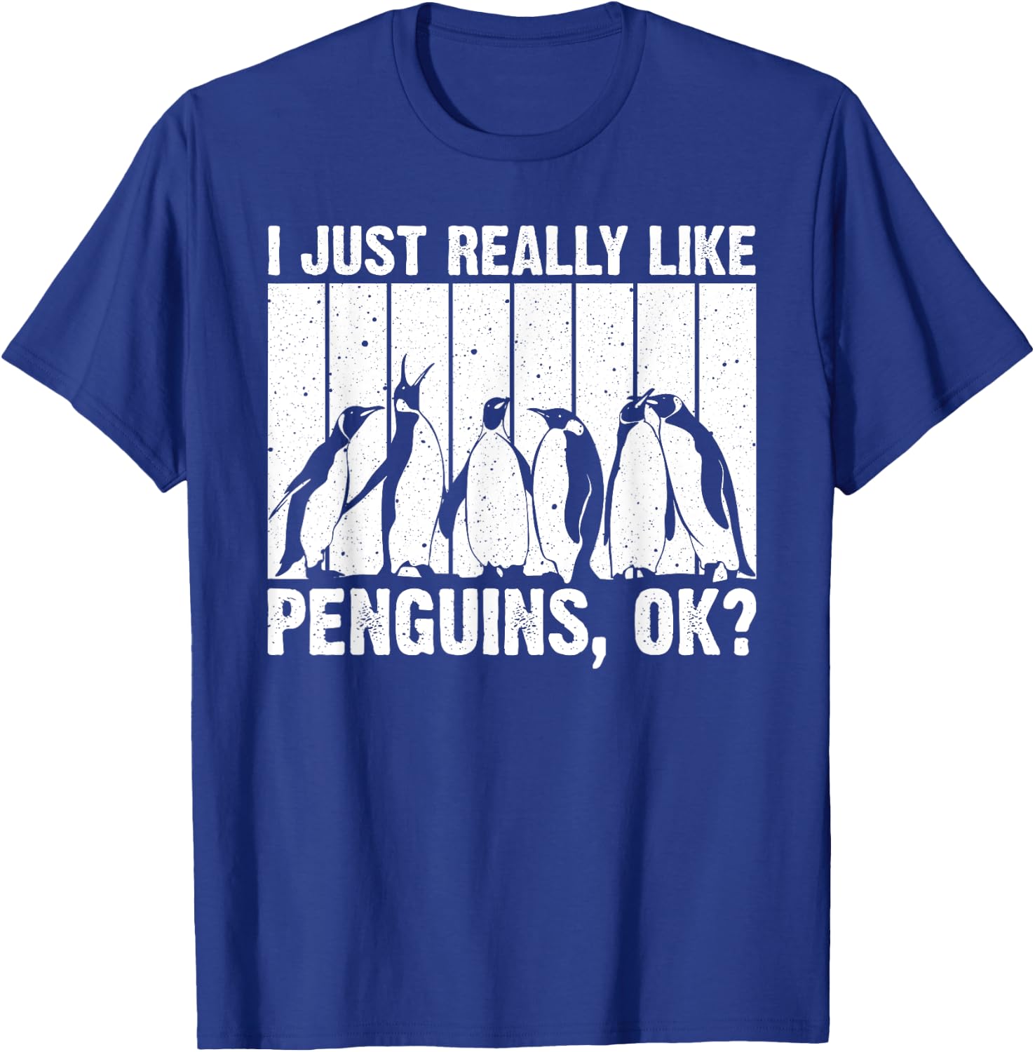 Cool Penguin Art Women Kids Bird Penguin Lovers T-Shirt - T-Shirt | Royal