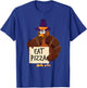 Eat Pizza Turkey Funny Happy Thanksgiving Holiday T-Shirt - T-Shirt | Royal