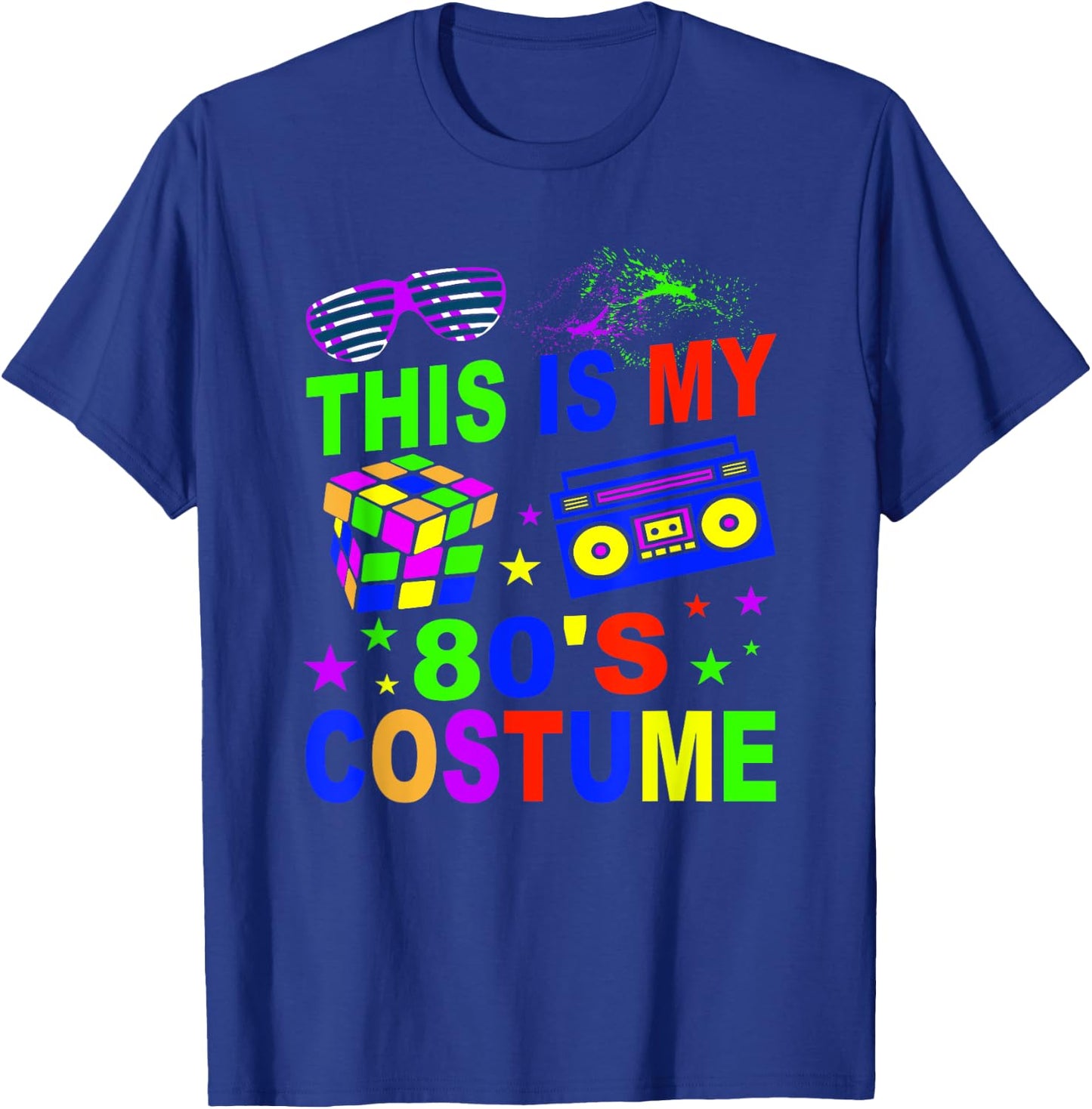 This Is My 80s Costume 80s Party Born In the 80`s T-Shirt - T-Shirt | Royal