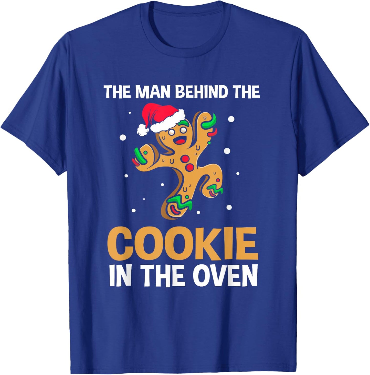 Funny Gingerbread Christmas Gender Reveal For Dad T-Shirt - T-Shirt | Royal