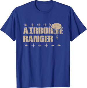 Airborne Ranger Paratrooper Army T-Shirt - T-Shirt | Royal