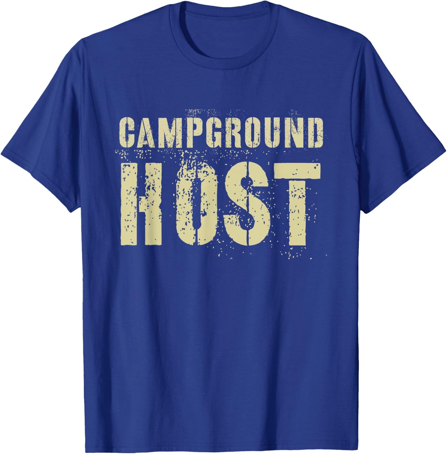 Vintage CAMPGROUND HOST Summer Staff Counselor Teacher Men Women Kids T-Shirt - T-Shirt | Royal