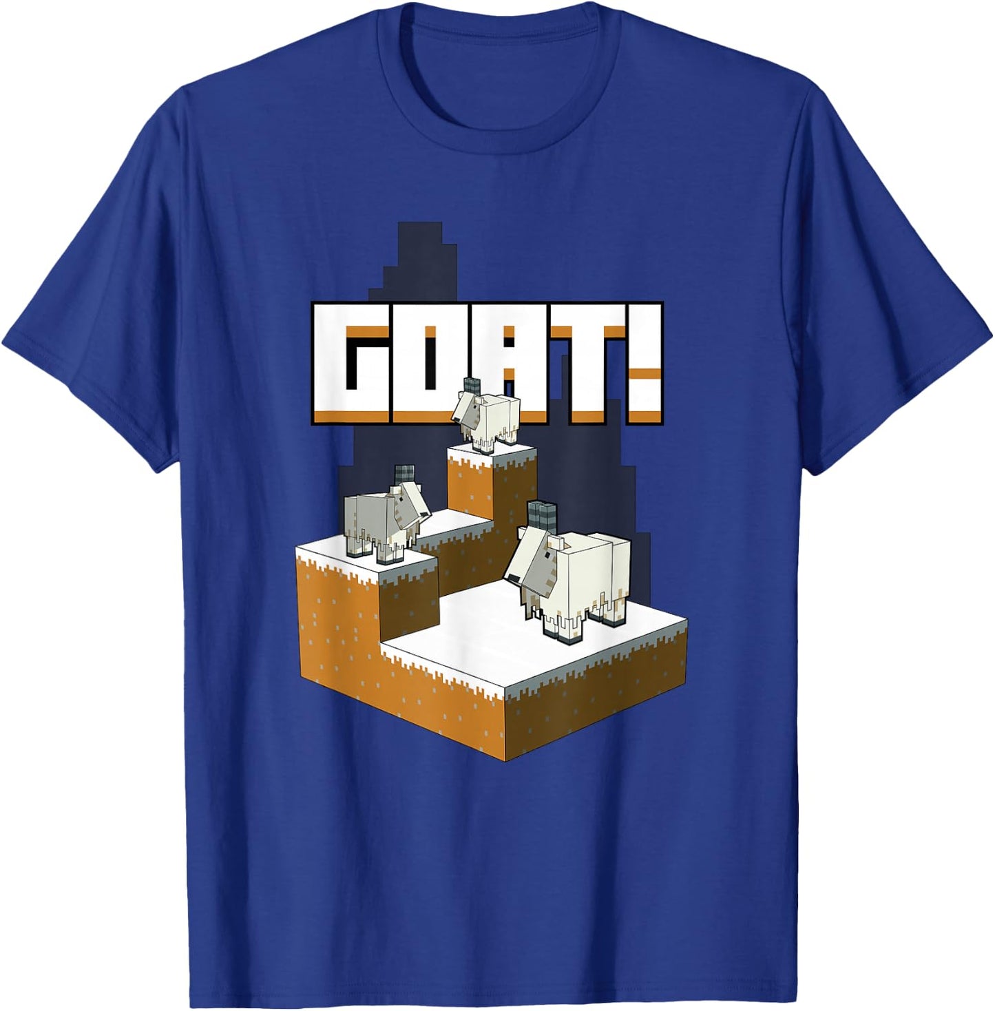 Minecraft Goat Mountaintop T-Shirt - T-Shirt | Royal