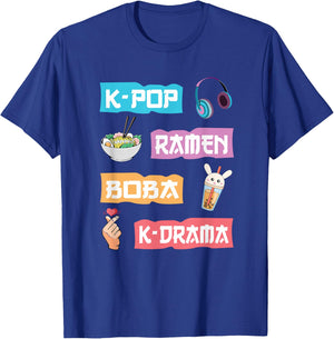 K-Pop Ramen Boba K-Drama - Cute Anime Ramen Small T-Shirt - T-Shirt | Royal