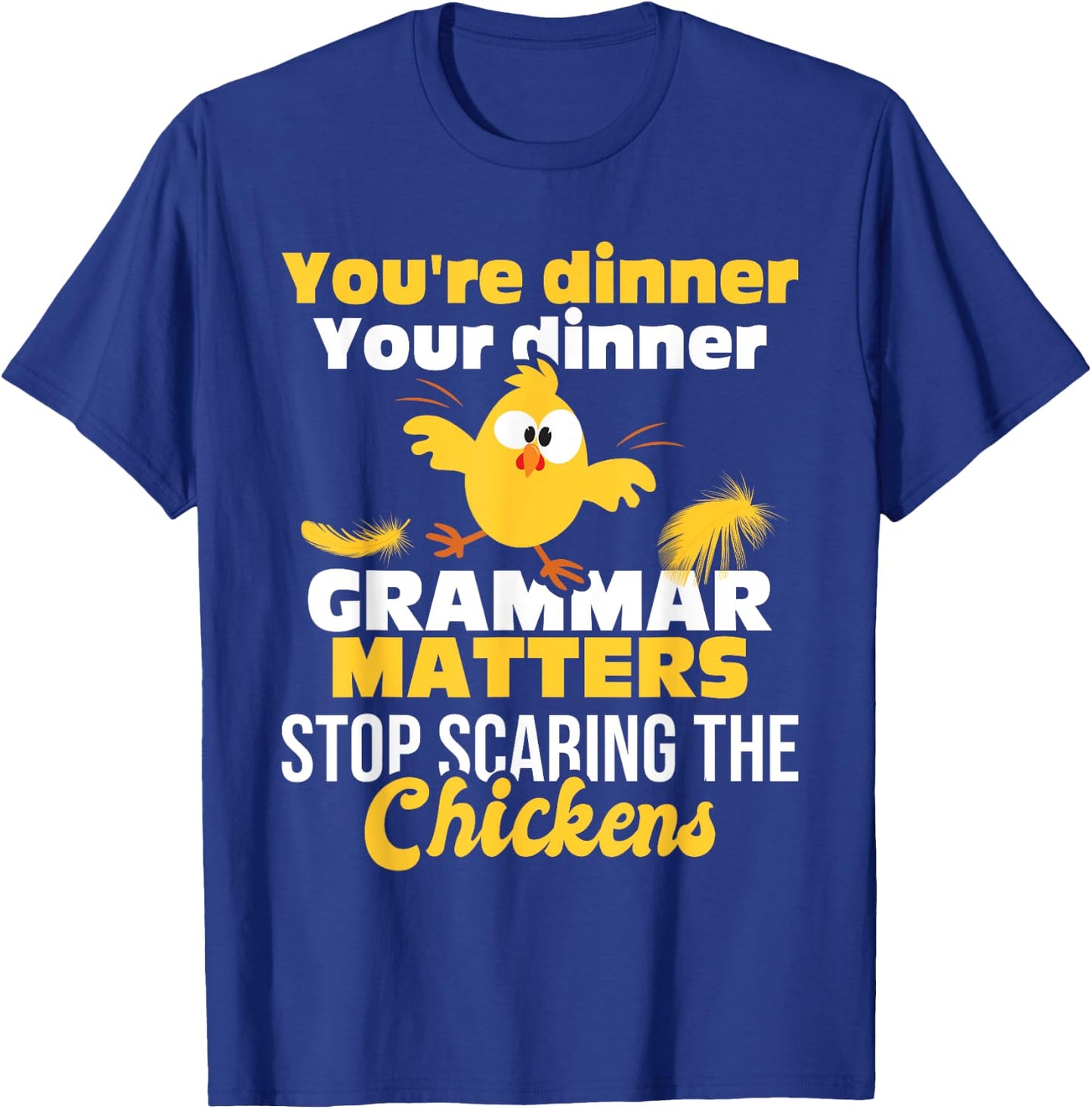 Grammar Matters - Grammar Police English Teacher Grammarian Women Girls Kids T-Shirt - T-Shirt | Royal