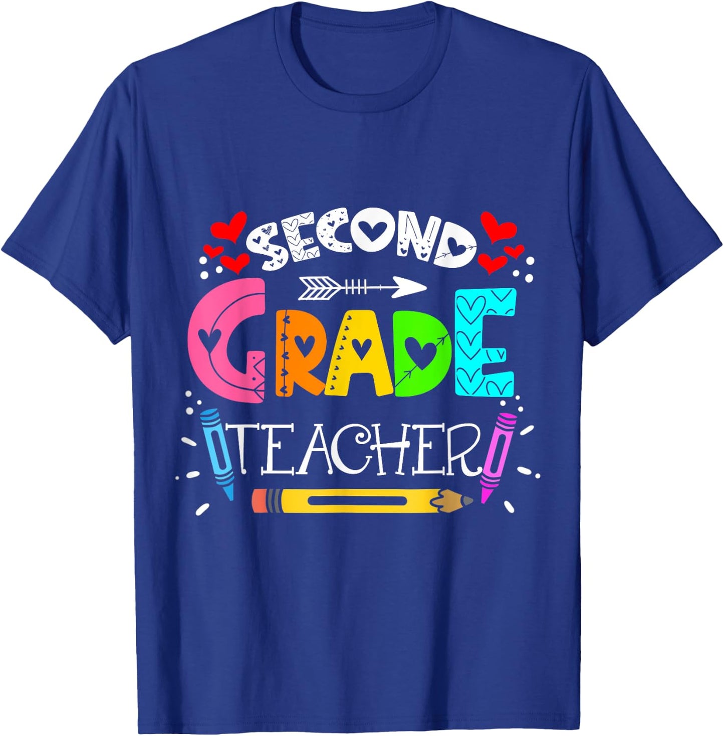 team 2nd grade teacher, Funny second grade teacher T-Shirt - T-Shirt | Royal