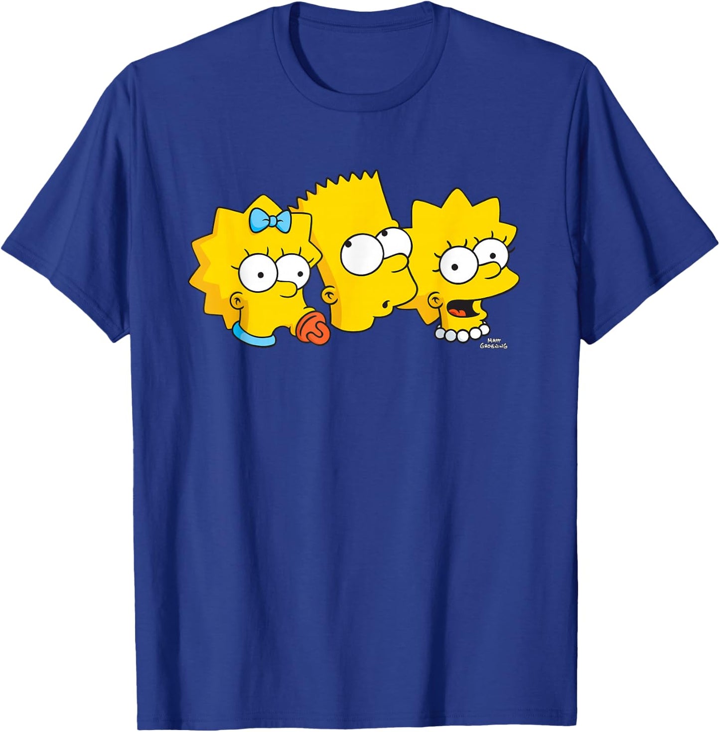 The Simpsons Bart Lisa Maggie T-Shirt - T-Shirt | Royal