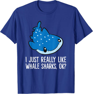 Whale Shark Lover I Just Really Like Whale Sharks T-Shirt - T-Shirt | Royal