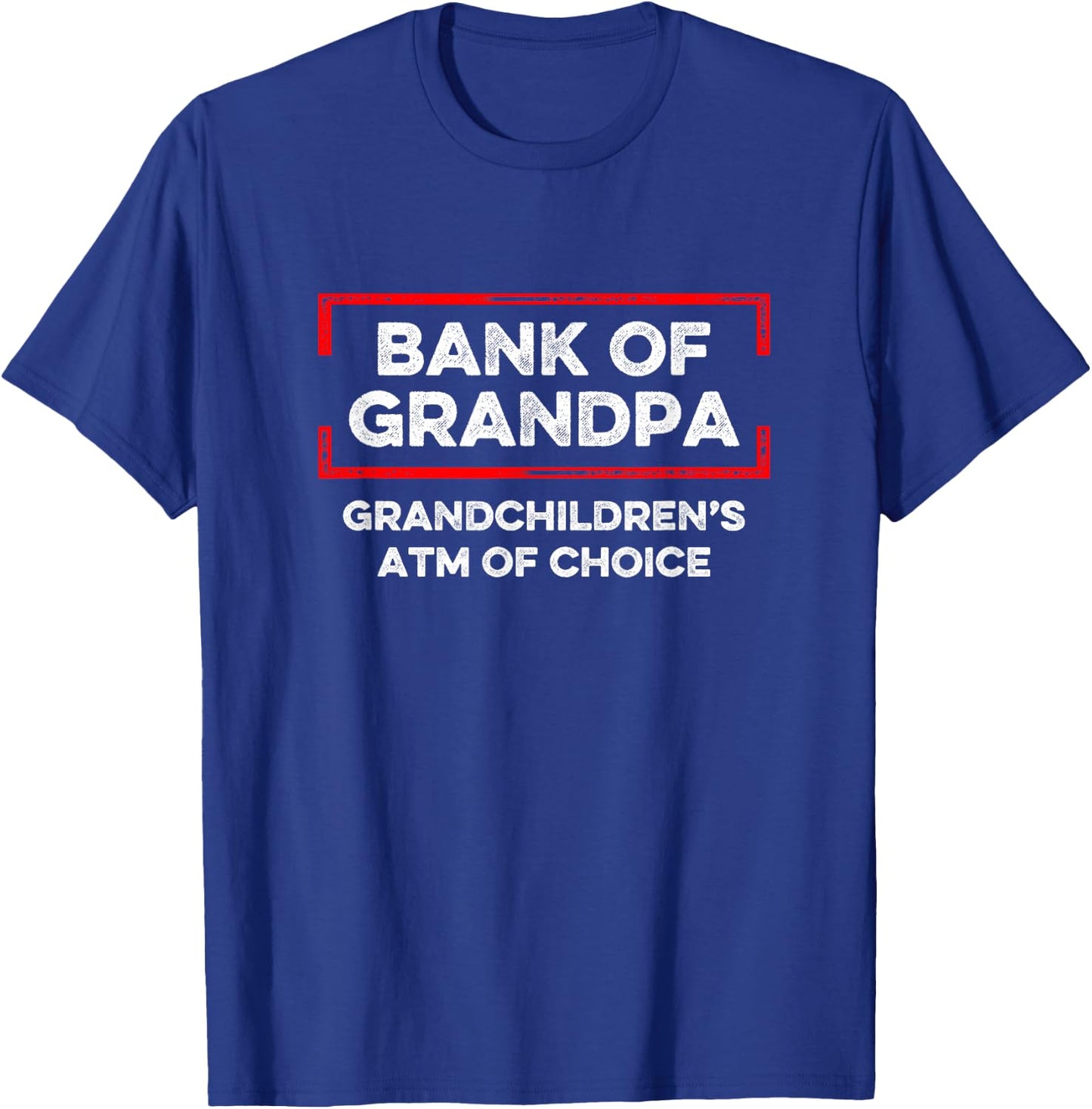 Grandparents Day Grandma Grandpa To Be Bank Funny DA1 T-Shirt - T-Shirt | Royal