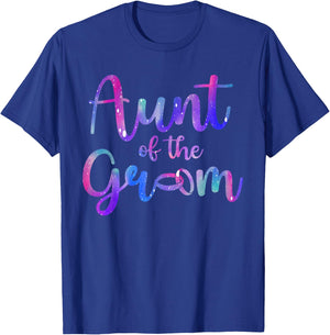 Aunt of The Groom Aunt Proud Groom's Aunt T-Shirt - T-Shirt | Royal