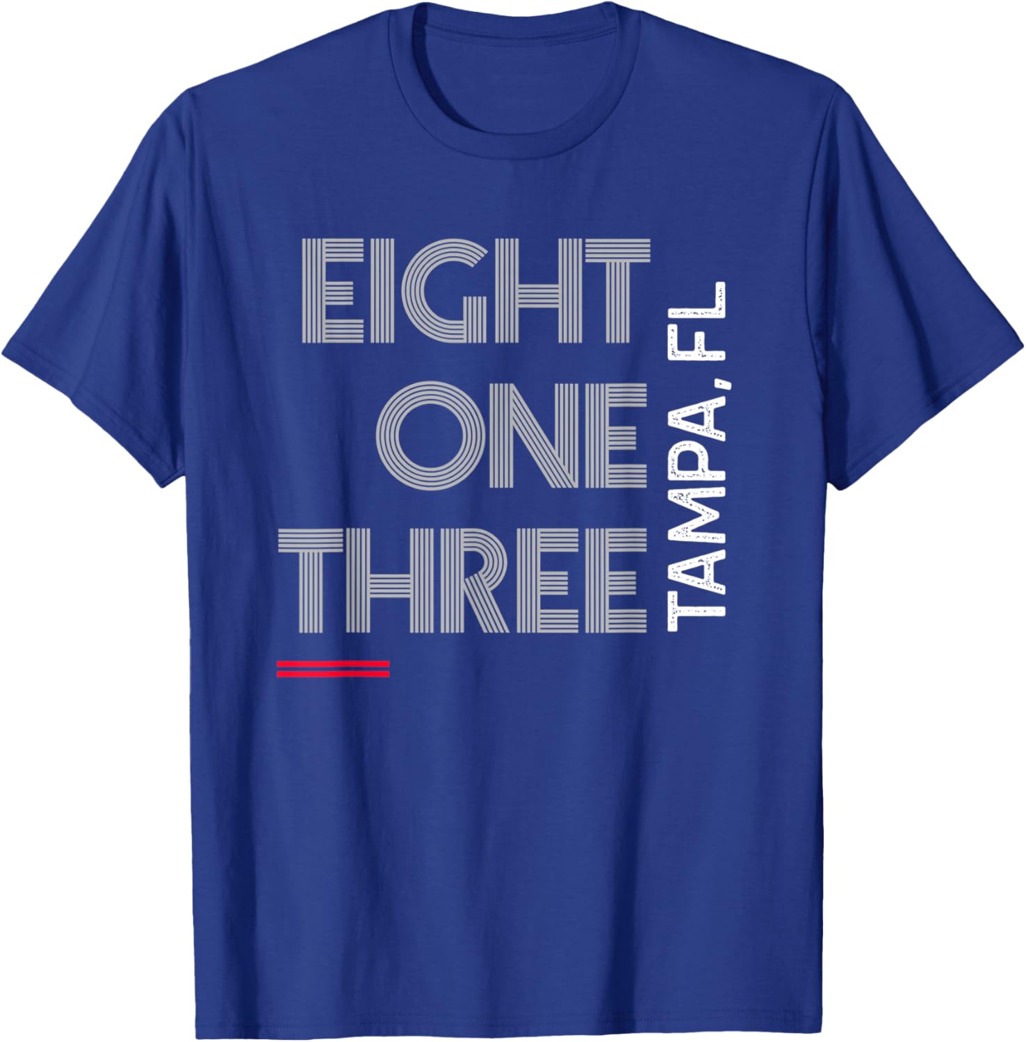 Area Code 813 Tampa Florida City Area Code Gifts T-Shirt - T-Shirt | Royal