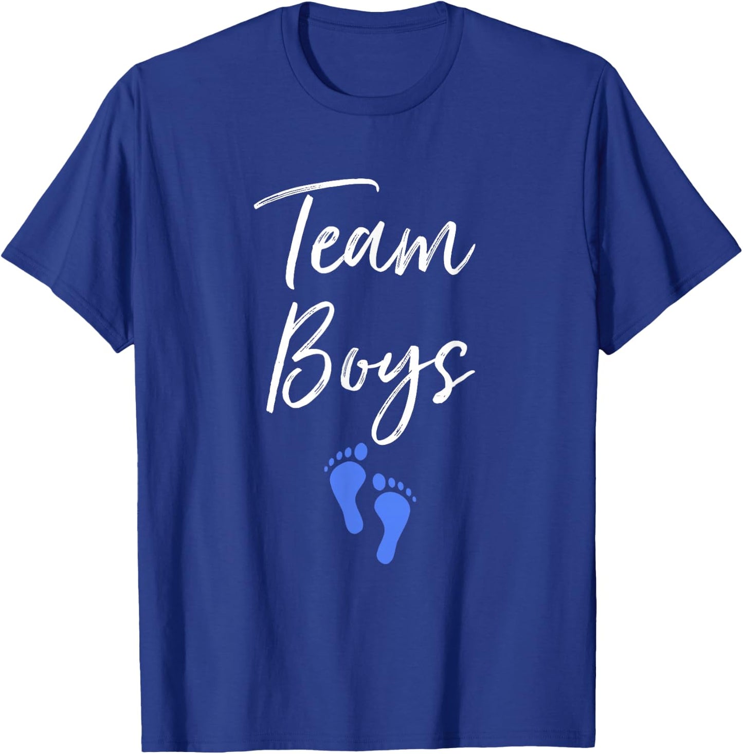 Team Boys Twin Gender Reveal Party For Twins T-Shirt - T-Shirt | Royal