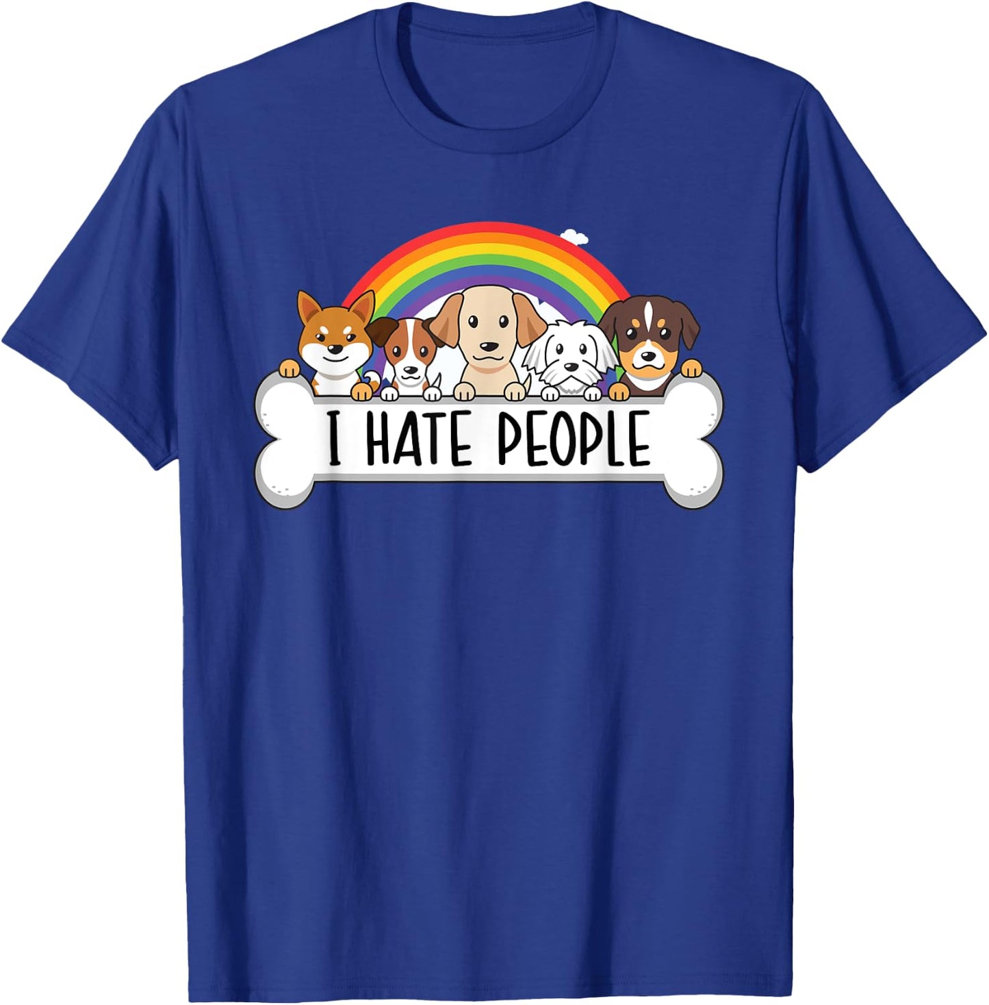 Cute Dog - I Hate People Women T-Shirt - T-Shirt | Royal