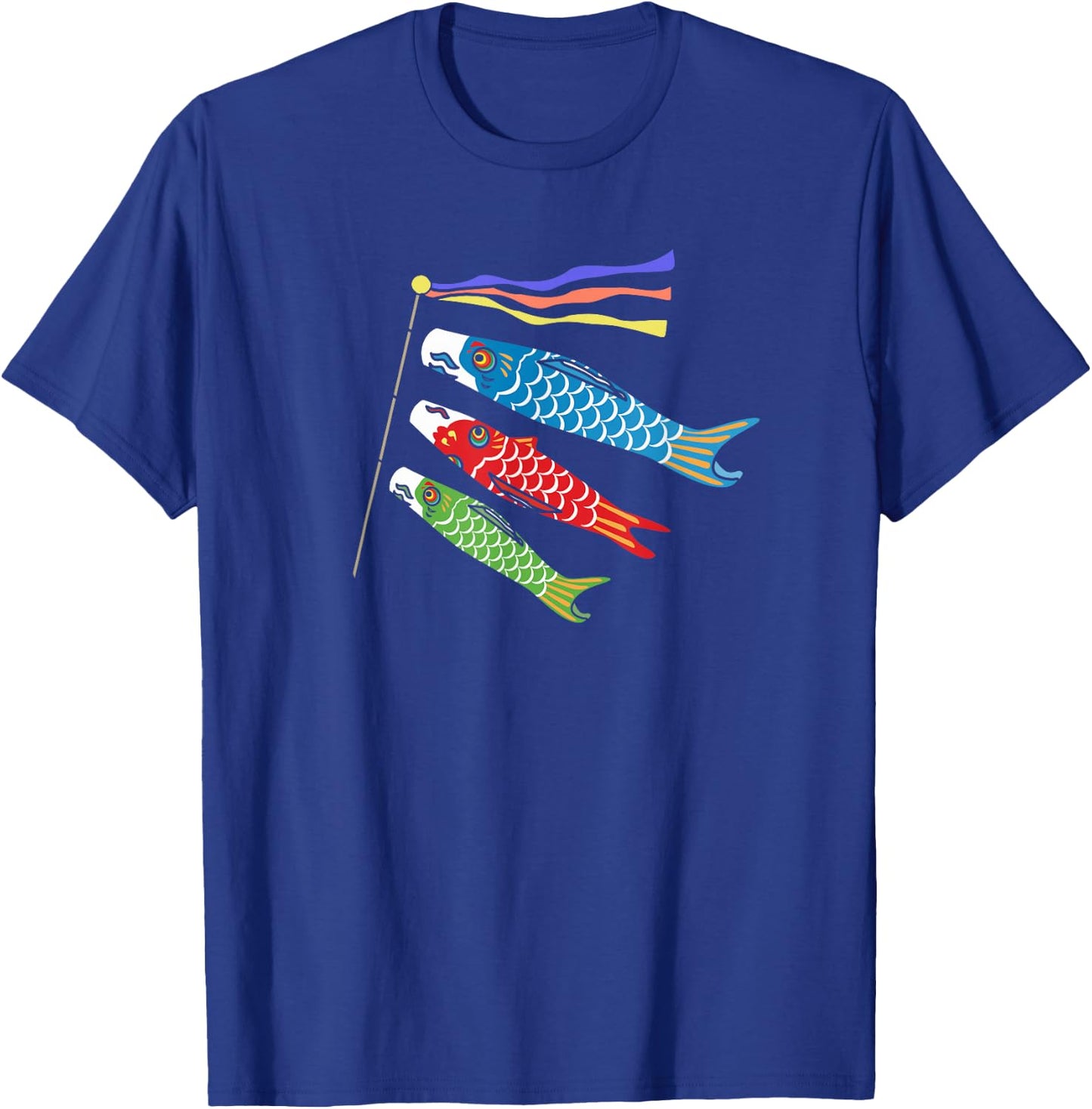 Japanese Carp Koi Koinobori Flag Childrens Day Kodomonohi T-Shirt - T-Shirt | Royal