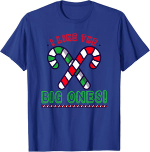 Inappropriate Candy Cane Adult Humor Naughty Women Christmas T-Shirt - T-Shirt | Royal