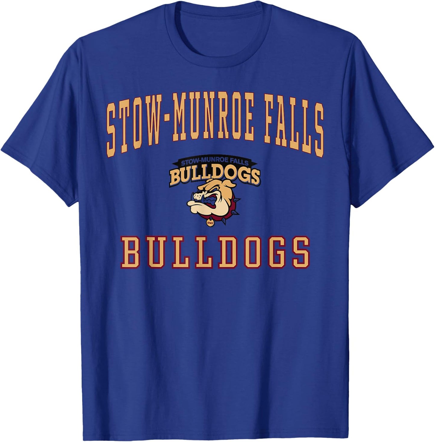 Stow-Munroe Falls High School Bulldogs C1 T-Shirt - T-Shirt | Royal
