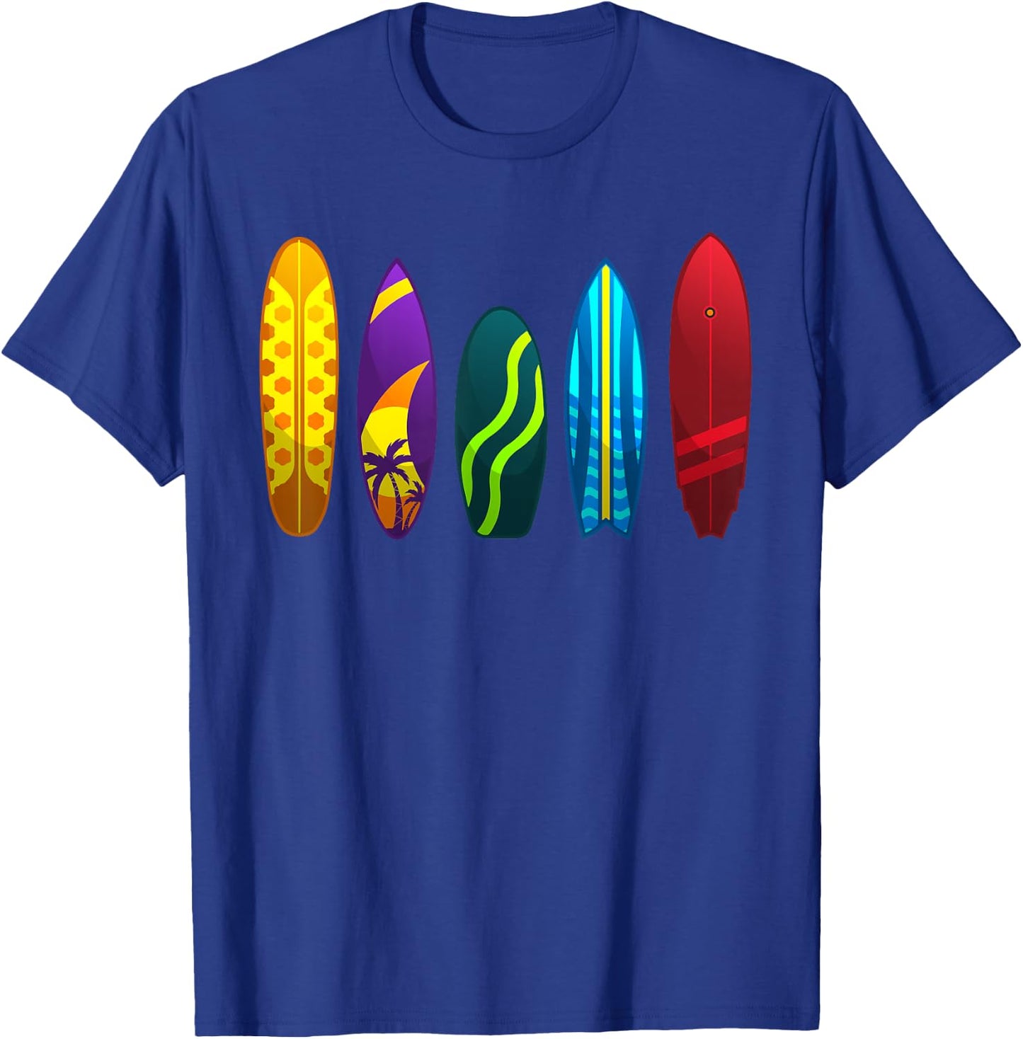 Funny Surfboard Design Women Surfing Surfboarders T-Shirt - T-Shirt | Royal
