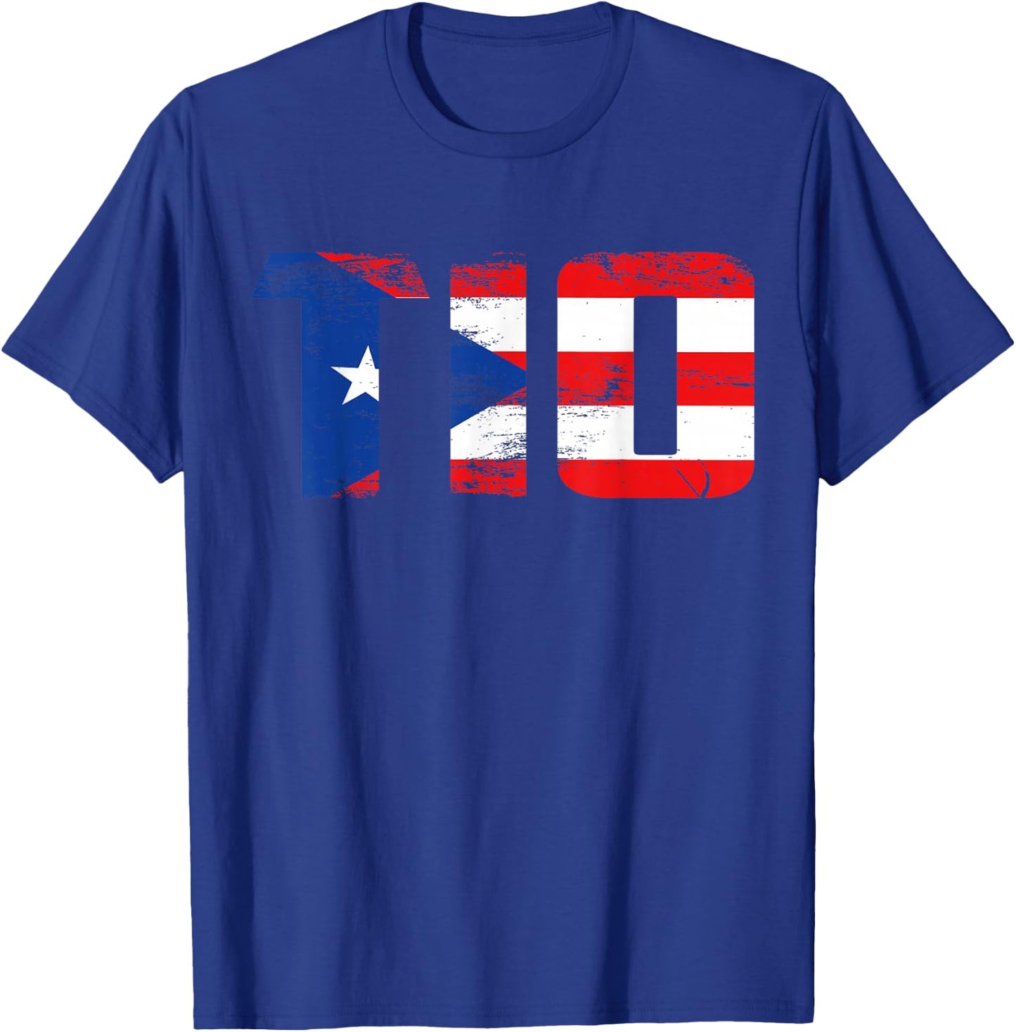 TIO Puerto Rico Flag Pride Fathers Day Puerto Rican Men T-Shirt - T-Shirt | Royal
