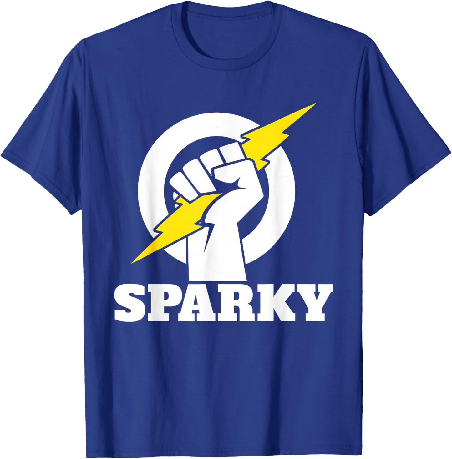 Electrician Lightning Bolt Electrician Sparky T-Shirt - T-Shirt | Royal
