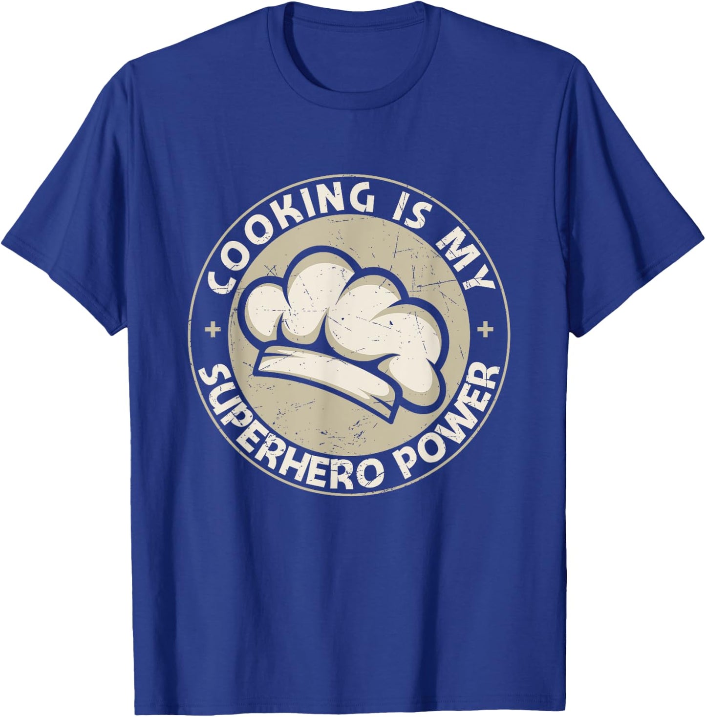 Cooking Is My Superhero Power Funny Cook Chef Grill T-Shirt - T-Shirt | Royal