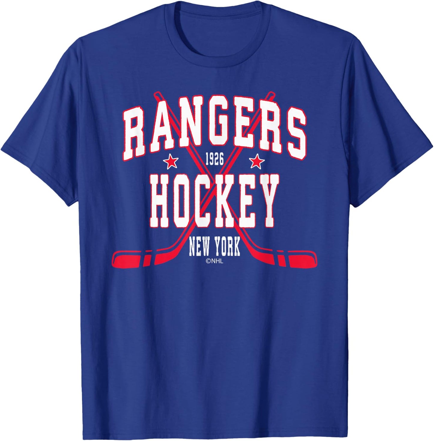 New York Rangers Stars Officially Licensed T-Shirt - T-Shirt | Royal
