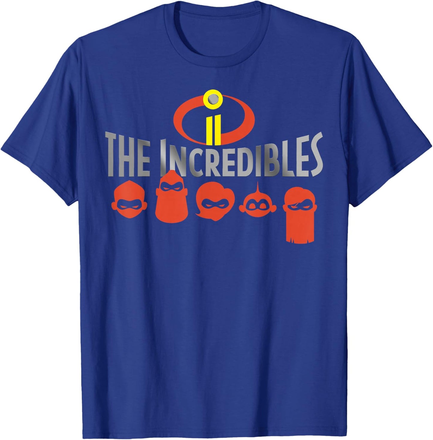 Disney Pixar Incredibles 2 Silhouette Faces Graphic T-Shirt - T-Shirt | Royal