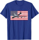 B-52 Stratofortress Bomber US American Flag T-Shirt - T-Shirt | Royal