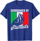 Surrounded By Stunads Funny Sarcastic Men Women Italian T-Shirt - T-Shirt | Royal