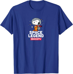 Peanuts - Snoopy Space Legend Astronaut Beagle T-Shirt - T-Shirt | Royal