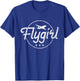 Flygirl - Flight Attendant Airline Stewardess Pilot Aviation T-Shirt - T-Shirt | Royal