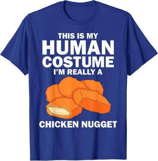 Funny Chicken Nugget Costume For Kids Fashion Nugget Foodie T-Shirt - T-Shirt | Royal