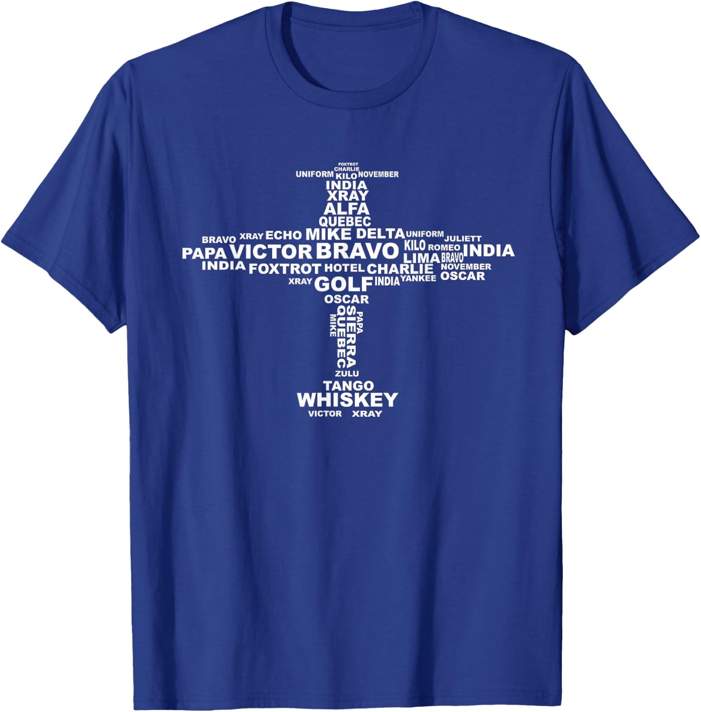 Full Phonetic Alphabet Shirt | Cute Plane Letters Gift T-Shirt - T-Shirt | Royal
