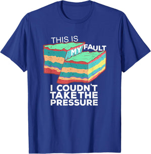 Funny Geology Pun T shirt | "This is my fault" for Geologist T-Shirt - T-Shirt | Royal