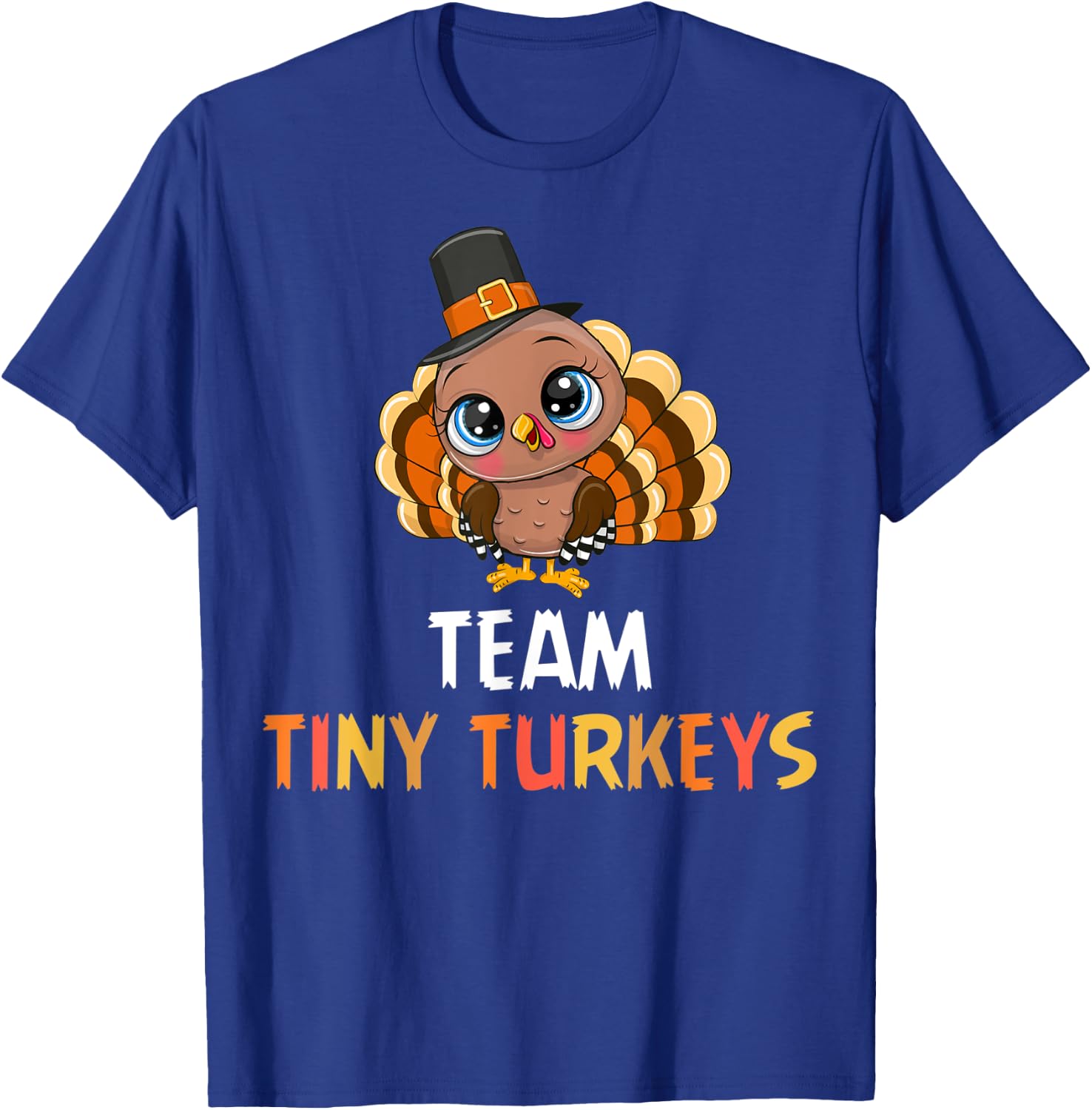 Turkey Thanksgiving Team Tiny Turkeys Nurse Fall NICU Nurse T-Shirt - T-Shirt | Royal