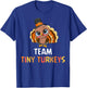 Turkey Thanksgiving Team Tiny Turkeys Nurse Fall NICU Nurse T-Shirt - T-Shirt | Royal