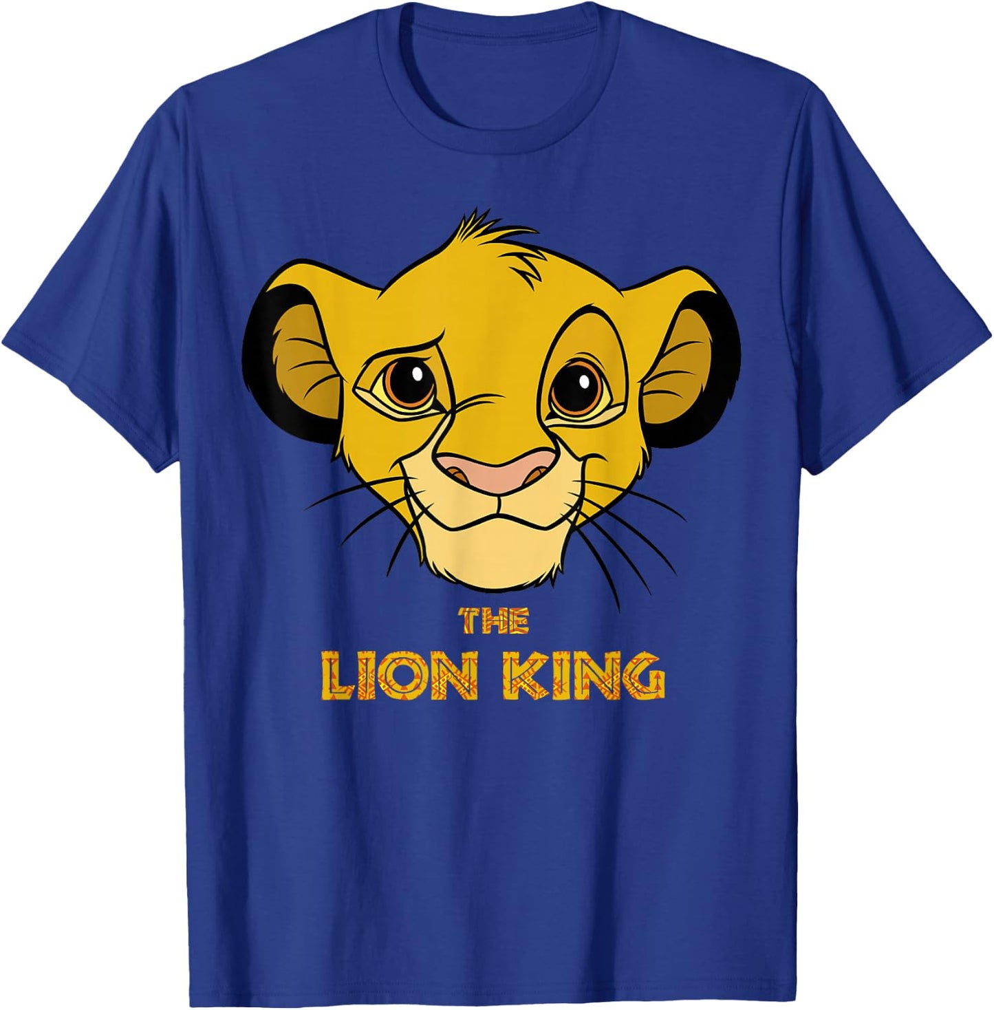 Disney Lion King Simba Face Portrait Movie Logo T-Shirt - T-Shirt | Royal