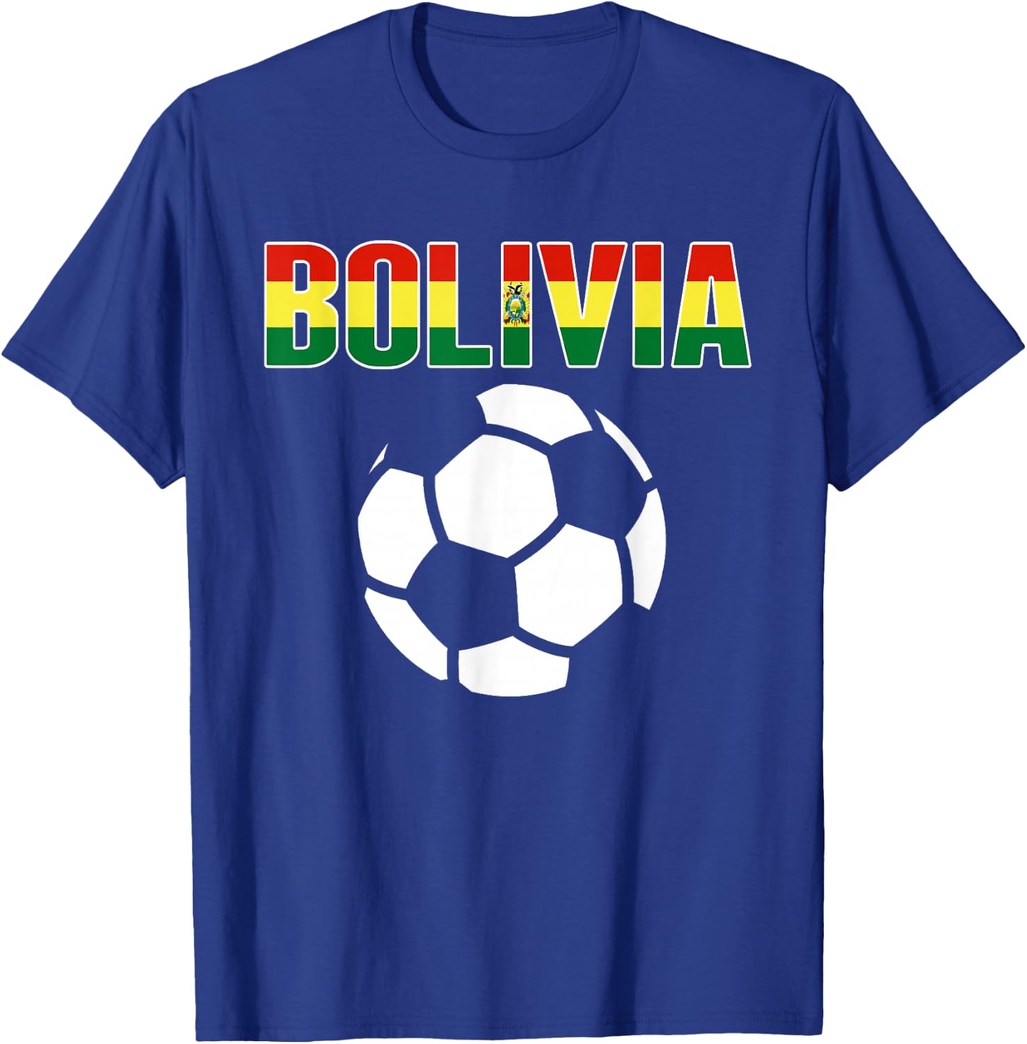 Proud Bolivia Soccer Fans Jersey - Support Bolivian Football T-Shirt - T-Shirt | Royal