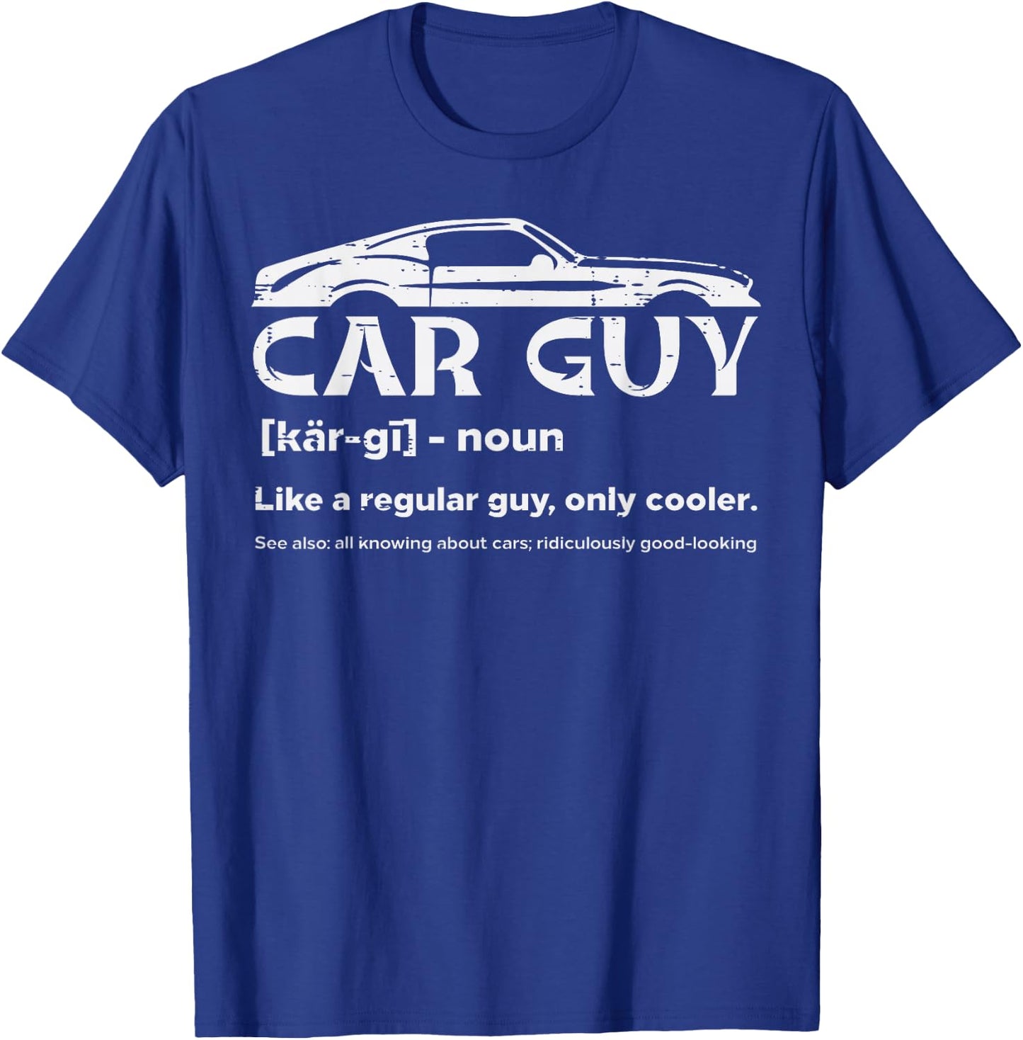 Carguy Definition Auto Mechanic Men Boys Kids Toddler Youth T-Shirt - T-Shirt | Royal