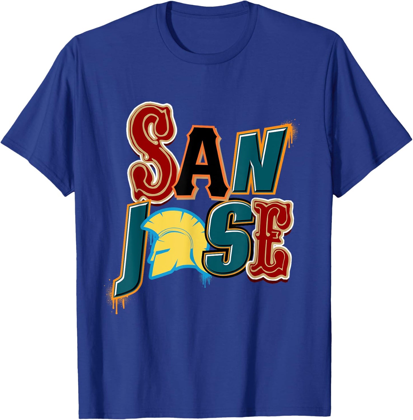 San Jose Shirt, SJ Teams, San Jose Baseball, San Jose Tank T-Shirt - T-Shirt | Royal
