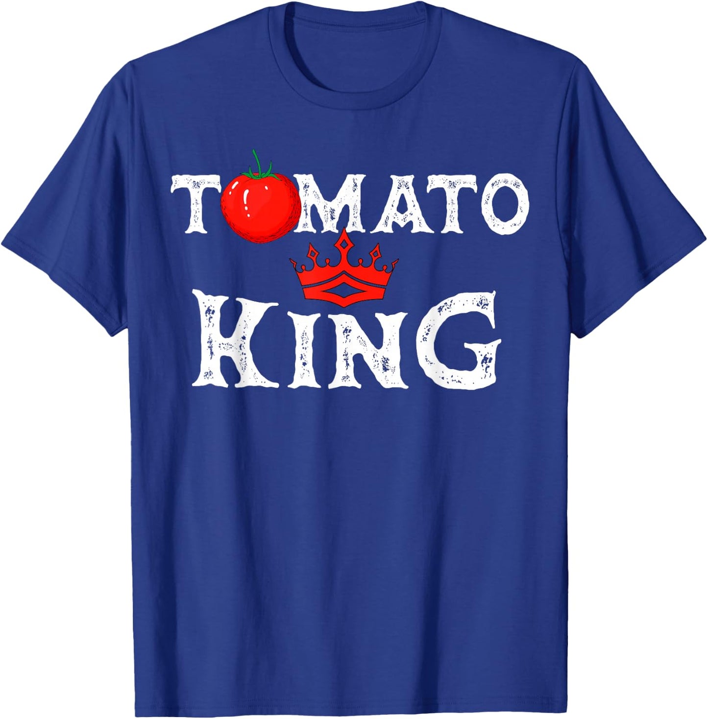 Tomatoes King Vegetable Vegans Gardeners Vegetarian T-Shirt - T-Shirt | Royal
