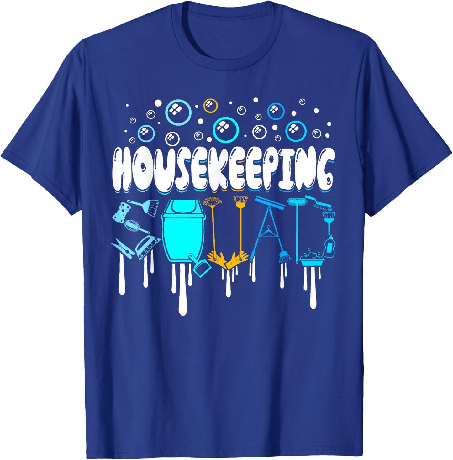 Housekeeping Squad Cleaner Cleaning Housekeeper T-Shirt - T-Shirt | Royal