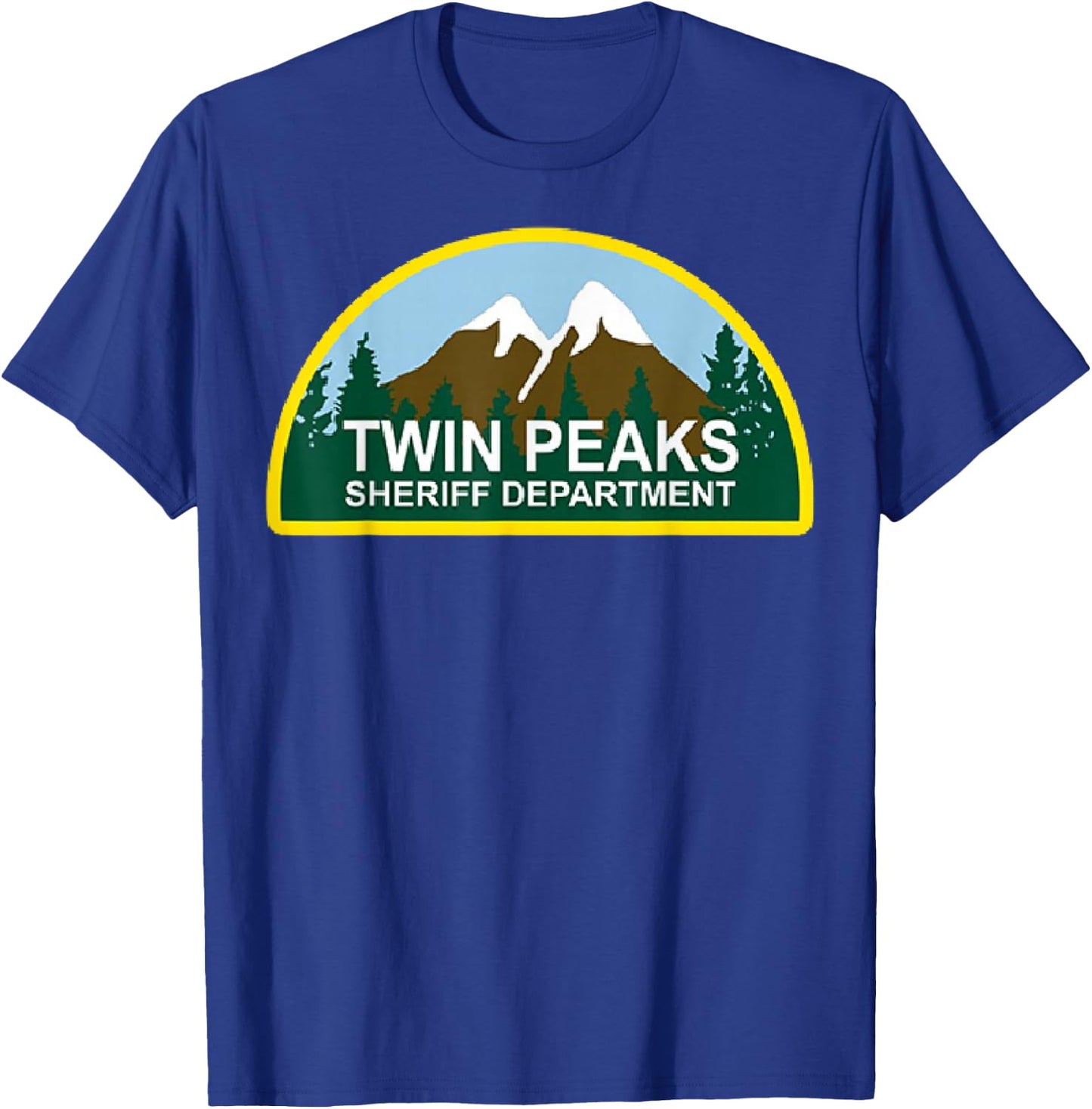 Twin Peaks Sheriff Department Graphic T-Shirt - T-Shirt | Royal