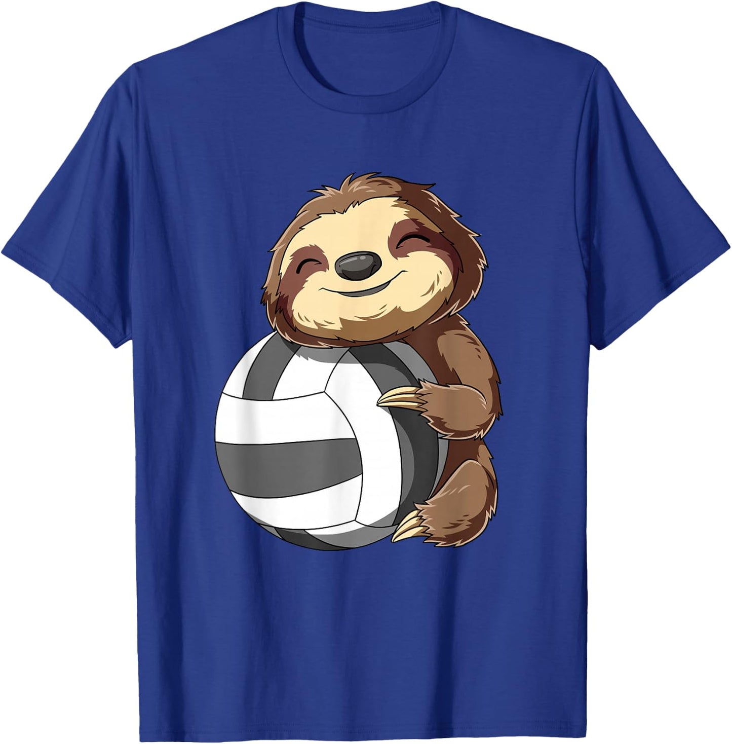 Cute Sloth Volleyball T-Shirt - T-Shirt | Royal