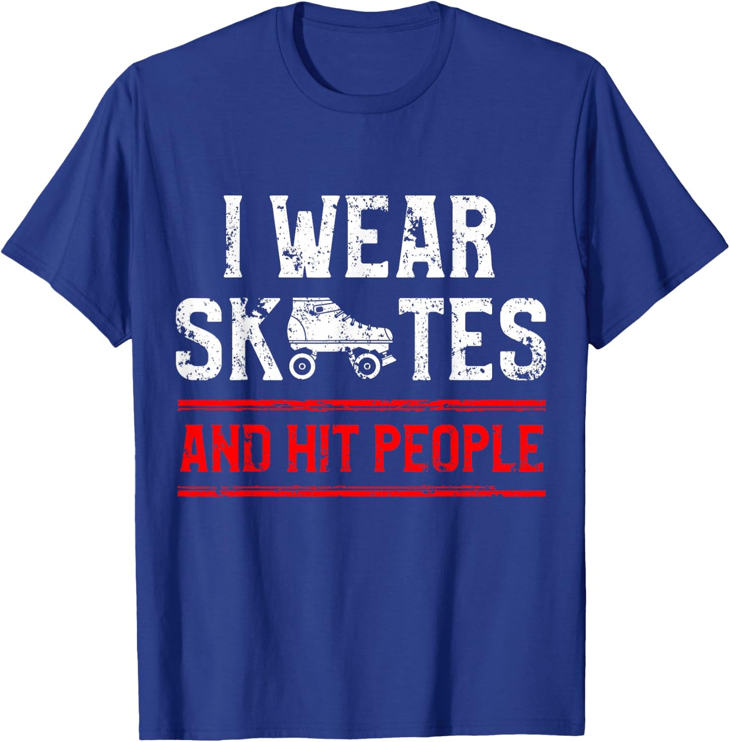 Roller Derby Player Skates People Skating Team T-Shirt - T-Shirt | Royal