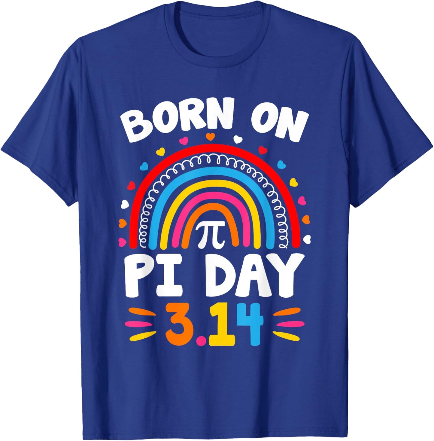 Born on Pi Day Birthday 2024 Happy Pi Day Math Teacher Kids T-Shirt - T-Shirt | Royal