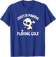 Panda Golfing Golfer Just A Panda Playing Golf T-Shirt - T-Shirt | Royal