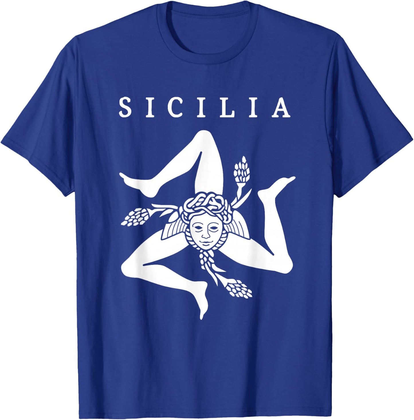 Sicilia Flag Sicily Palermo Italy T-Shirt - T-Shirt | Royal